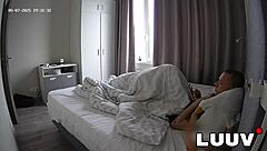 Real Couple's Steamy Webcam Morning Fuck