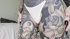 Wifey milf tries pink chain micro bikini haul