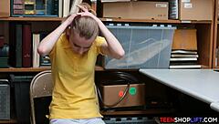 russian teen shoplifter fucked hard by security guard