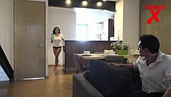 brunette slammed doggystyle hard by monster cock ends in massive facial cumshot!