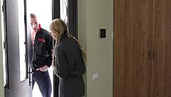 Hey classmate, pounding your hot student pussy hard during study time!