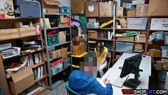 russian teen shoplifter fucked hard by security guard