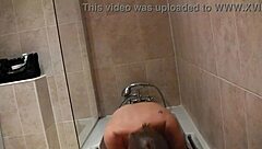 Housewife's hotel anal pounding ends in explosive orgasm piss play