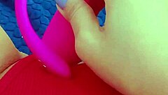 gorgeous latina teen shoves toys in shaved wet pussy pov
