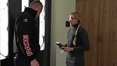 Hey classmate, pounding your hot student pussy hard during study time!