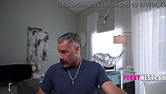 nervous sunbathing teen 18+ bikini brunette tempts stepdad into doggystyle pounding