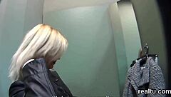Adorable Czech teen teased then POV poked in mall!