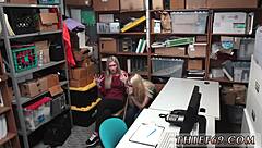 Blonde Step Mom Cop Catches Naughty Duo