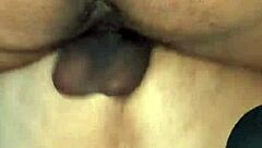 Well-endowed BBC destroys wife's dark wet pussy in merciless 12-inch pounding