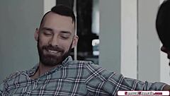 Ariel Demure's small tits tgirl bareback pounding