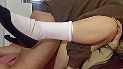 le dice pendejo no grabes... compa lleva colegiala y folla su culo