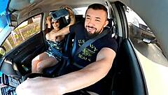 hey driver, this panty-less passenger's pussy made you lose control!