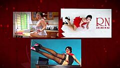 hey regina noir heats up yoga time right in the office scene one