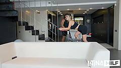 Cheating Latina Rides Fitness Coach's Monster Cock Again