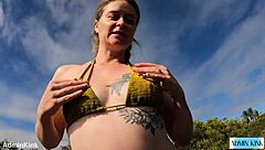 Rough Amateur Beach Suck And Blowjob Explosion!