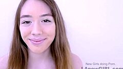pretty teen 18+ model fucked hard daddy style in sofa audition
