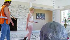Skinny Teen Miley May's Wrecking Ball Gangbang with Older Studs Choking Deepthroat