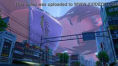 Tall Giantess Grows Huge and Dominates Everything