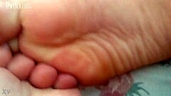 Curvy pink soles and barefoot feet fetish tease