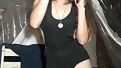 gothic latina bonneyuwu shakes huge ass seductively dancing