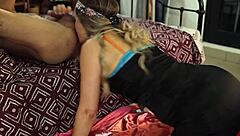 french satin lingerie hides nasty deepthroat and spanking surprises