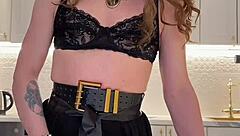 wild crossdresser iskra blasts amazing cumshot solo