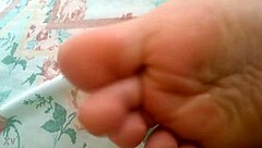 Curvy pink soles and barefoot feet fetish tease