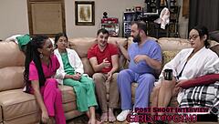 aria nicole's innocent nurse play turns humiliating with channy