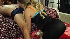 french satin lingerie hides nasty deepthroat and spanking surprises