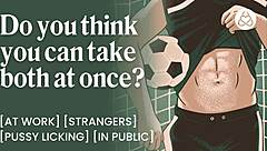 athlete pounds journalist hard post-sexy locker room interview!