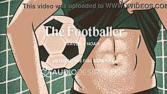 athlete pounds journalist hard post-sexy locker room interview!