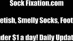 feel my mistresses soft knee high socks on your slave face