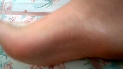 Curvy pink soles and barefoot feet fetish tease
