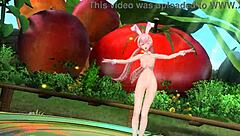 i'm in this megurine luka nude mod, full bunny costume showin off my big tits an ass