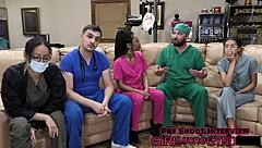 aria nicole's innocent nurse play turns humiliating with channy