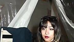 gothic latina bonneyuwu shakes huge ass seductively dancing