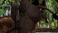 granny seduces massive minotaur beast wildly