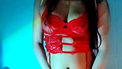 Little 18+ angel squirts wildly for viewers in homemade solo