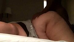 Chubby babe endures rough doggy from massive black cock beast