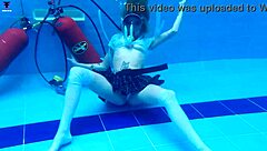 Ashlee Rose's Underwater School Skirt Ass Tease
