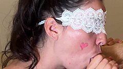 super sloppy blowjob cute bunny swallows cum