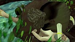 granny seduces massive minotaur beast wildly