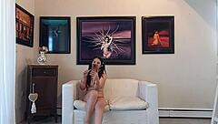 petite teen's perfect round ass with cameraman's huge cock