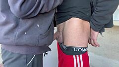 Neighbor's Accidental Laundry Blowjob Cum Swallow