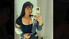 Latina BBC Toy Blowjob Fitting Room