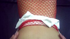 glasses girl bent over backstage pov doggystyle big tits pounding