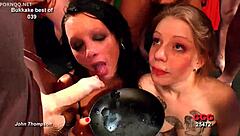 best bukkake blowbang compilation intense cumshots