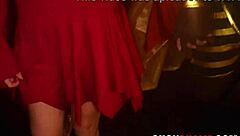 Cuck watches wife devour bbc post-Halloween party swingers fun