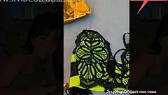 Latina BBC Toy Blowjob Fitting Room
