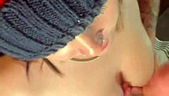 hey skater chick grabs handful of hot cum dripping everywhere 🛼💦😈